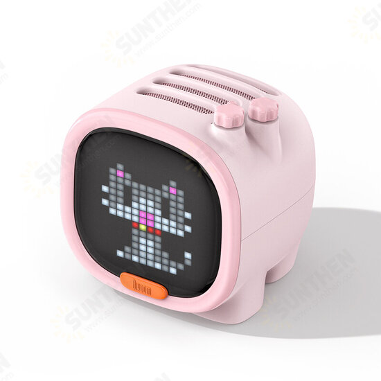 Timoo Pixel Art bluetooth Speaker Portable Wireless Speaker Clock Alarm Cute Gadget Desktop Decoration with LED Screen Timoo Pixel Art bluetooth Speaker Portable Wireless Speaker Clock Alarm Cute Gadget Desktop Decoration with LED Screen