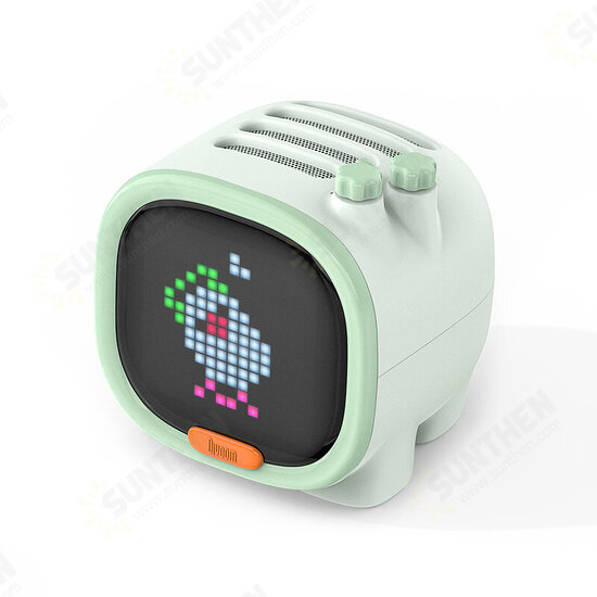 Timoo Pixel Art bluetooth Speaker Portable Wireless Speaker Clock Alarm Cute Gadget Desktop Decoration with LED Screen Timoo Pixel Art bluetooth Speaker Portable Wireless Speaker Clock Alarm Cute Gadget Desktop Decoration with LED Screen