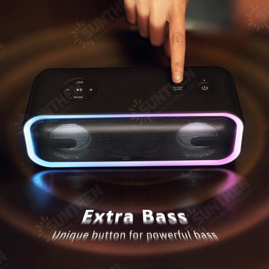 BT20 2600mAh Wireless bluetooth Speaker DSP Technology Powerful Bass Stereo Sound Box Waterproof Speaker Support Microphone