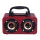 FT-4002 Wooden Wireless bluetooth Speaker Dual Driver TF Card Stereo Bass Subwoofer with Mic with Phone Holder