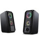 Golden Field M1 Wired Computer Speaker 10W Stereo Bass RGB Luminous USB 3.5mm Desktop Soundbar Multimedia Speaker