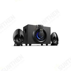 Golden Field Q20 Computer Speaker 2.1 Channel 3.5MM Audio Interface Multimedia audio Subwoofer Fully Compatible Button Control Wooden Box