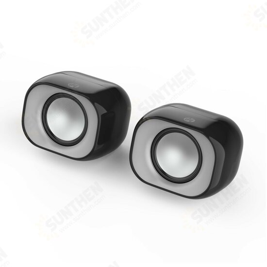 HP DHS2111 Multimedia Speaker Mini USB Stereo Surround Sound Three-band Equalization Desktop Speaker for Laptop Computer HP DHS2111 Multimedia Speaker Mini USB Stereo Surround Sound Three-band Equalization Desktop Speaker for Laptop Computer