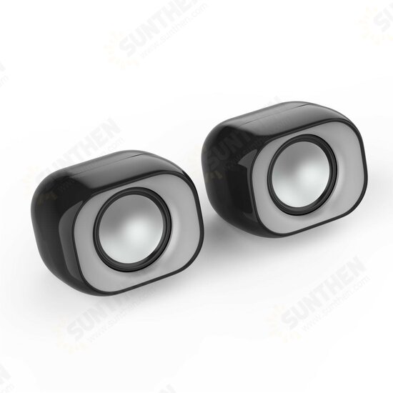 HP DHS2111 Multimedia Speaker Mini USB Stereo Surround Sound Three-band Equalization Desktop Speaker for Laptop Computer HP DHS2111 Multimedia Speaker Mini USB Stereo Surround Sound Three-band Equalization Desktop Speaker for Laptop Computer