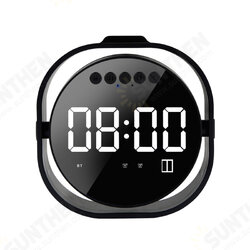 LED Display Dual Alarm Clock Dual Units Wireless bluetooth Bass Speaker FM Radio USB Port Mirror Speaker with Mic LED Display Dual Alarm Clock Dual Units Wireless bluetooth Bass Speaker FM Radio USB Port Mirror Speaker with Mic
