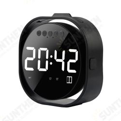 LED Display Dual Alarm Clock Dual Units Wireless bluetooth Bass Speaker FM Radio USB Port Mirror Speaker with Mic LED Display Dual Alarm Clock Dual Units Wireless bluetooth Bass Speaker FM Radio USB Port Mirror Speaker with Mic