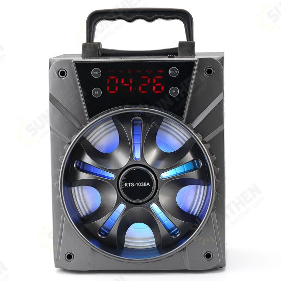 LED Display Portable bluetooth Wireless Speaker Subwoofer TF Card Alarm LED Display Portable bluetooth Wireless Speaker Subwoofer TF Card Alarm