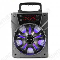 LED Display Portable bluetooth Wireless Speaker Subwoofer TF Card Alarm LED Display Portable bluetooth Wireless Speaker Subwoofer TF Card Alarm