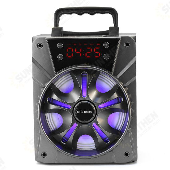 LED Display Portable bluetooth Wireless Speaker Subwoofer TF Card Alarm LED Display Portable bluetooth Wireless Speaker Subwoofer TF Card Alarm