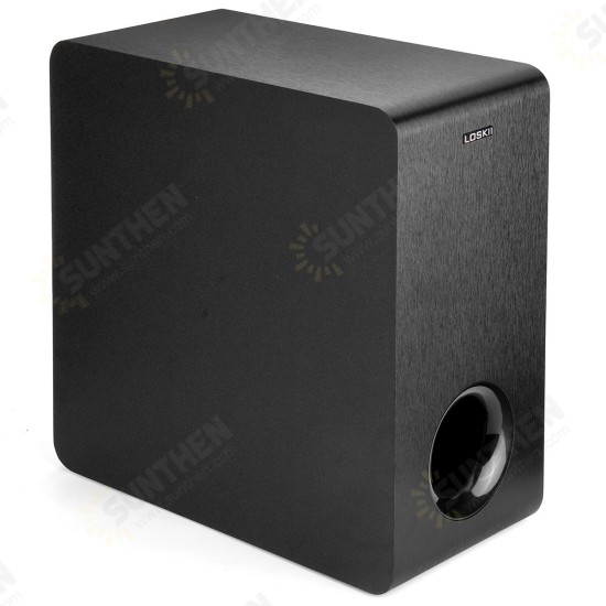 LK-SW65D 6.5 inch 60W Powered bluetooth Subwoofer Compact Speaker Deep Base Built-in Amplifier Home Audio Theater for TV Optical RCA