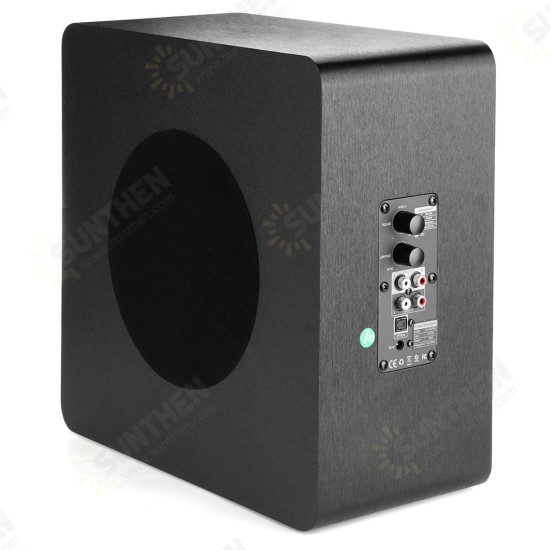 LK-SW65D 6.5 inch 60W Powered bluetooth Subwoofer Compact Speaker Deep Base Built-in Amplifier Home Audio Theater for TV Optical RCA
