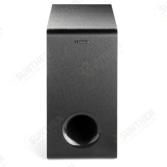 LK-SW65D 6.5 inch 60W Powered bluetooth Subwoofer Compact Speaker Deep Base Built-in Amplifier Home Audio Theater for TV Optical RCA