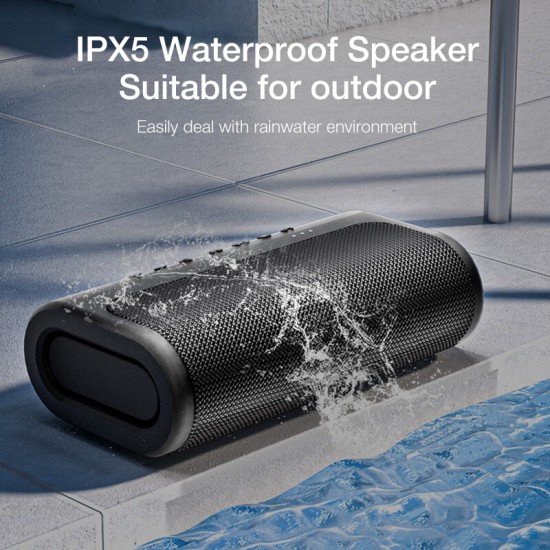 V18 80W Portable Wireless bluetooth 5.0 Speaker High Power Bass Subwoofer 10400mAh Capacity TWS Interconnection IPX5 Waterproof Outdoor Speaker Multiple Playback Modes