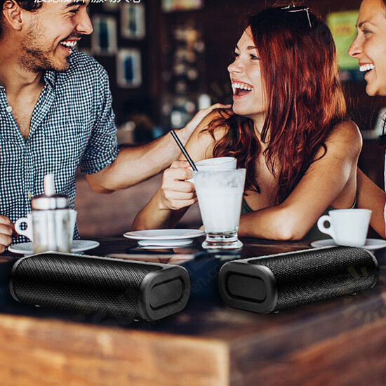 V18 80W Portable Wireless bluetooth 5.0 Speaker High Power Bass Subwoofer 10400mAh Capacity TWS Interconnection IPX5 Waterproof Outdoor Speaker Multiple Playback Modes