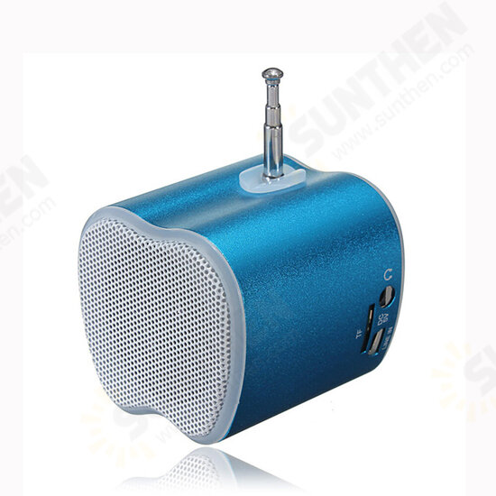 Mini Apple Shaped USB/TF Card LED FM Radio Speaker