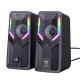 G6 Computer Speaker 5W*2 Multimedia Speaker with 2.0 Channel HIFI Sound 360° Surround Sound RGB Light