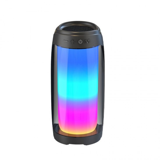Pluse4 Sound Box bluetooth Speaker LED Colorful Light Portable Wireless Speaker TF Card 1800mAh Portable Outdoor Speaker