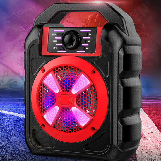 Portable 9W bluetooth Wireless Speaker Colorful Light Hifi Stereo Outdoor Handsfree Headset With Mic Support FM TF USB AUX Portable 9W bluetooth Wireless Speaker Colorful Light Hifi Stereo Outdoor Handsfree Headset With Mic Support FM TF USB AUX