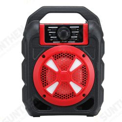 Portable 9W bluetooth Wireless Speaker Colorful Light Hifi Stereo Outdoor Handsfree Headset With Mic Support FM TF USB AUX