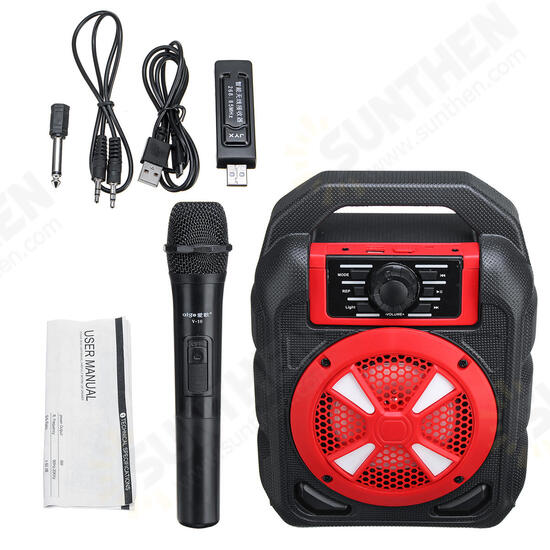 Portable 9W bluetooth Wireless Speaker Colorful Light Hifi Stereo Outdoor Handsfree Headset With Mic Support FM TF USB AUX Portable 9W bluetooth Wireless Speaker Colorful Light Hifi Stereo Outdoor Handsfree Headset With Mic Support FM TF USB AUX