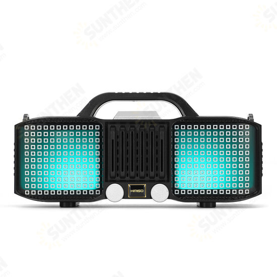 Portable LED Light bluetooth 5.0 Speaker Super Bass Multiple Mode Loudspeaker with Mic Portable LED Light bluetooth 5.0 Speaker Super Bass Multiple Mode Loudspeaker with Mic
