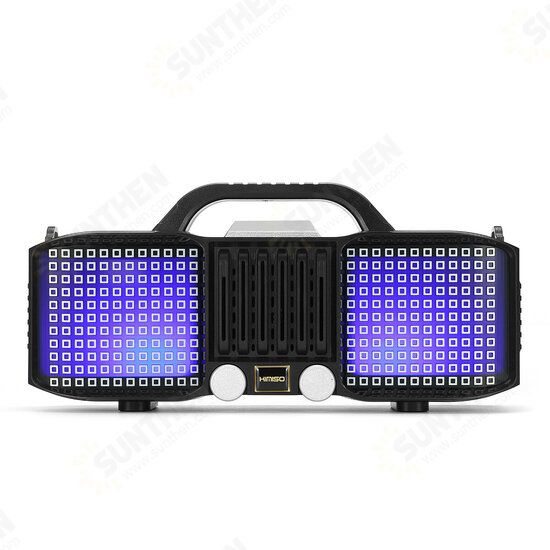 Portable LED Light bluetooth 5.0 Speaker Super Bass Multiple Mode Loudspeaker with Mic Portable LED Light bluetooth 5.0 Speaker Super Bass Multiple Mode Loudspeaker with Mic