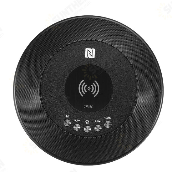 Portable USB Charging bluetooth Speaker Wireless Charger Stereo Subwoofer Digital Alarm Clock Built-in FM Radio Mic Portable USB Charging bluetooth Speaker Wireless Charger Stereo Subwoofer Digital Alarm Clock Built-in FM Radio Mic