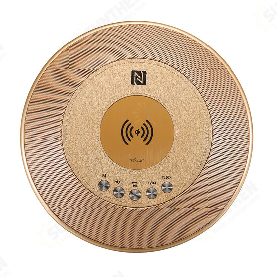 Portable USB Charging bluetooth Speaker Wireless Charger Stereo Subwoofer Digital Alarm Clock Built-in FM Radio Mic Portable USB Charging bluetooth Speaker Wireless Charger Stereo Subwoofer Digital Alarm Clock Built-in FM Radio Mic