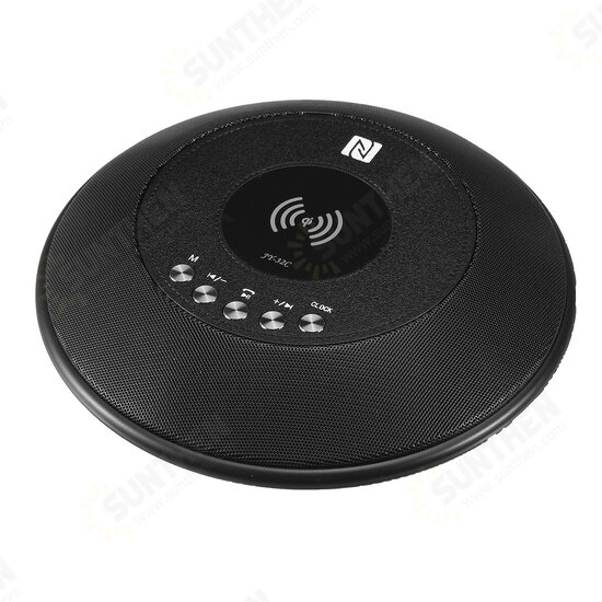 Portable USB Charging bluetooth Speaker Wireless Charger Stereo Subwoofer Digital Alarm Clock Built-in FM Radio Mic Portable USB Charging bluetooth Speaker Wireless Charger Stereo Subwoofer Digital Alarm Clock Built-in FM Radio Mic