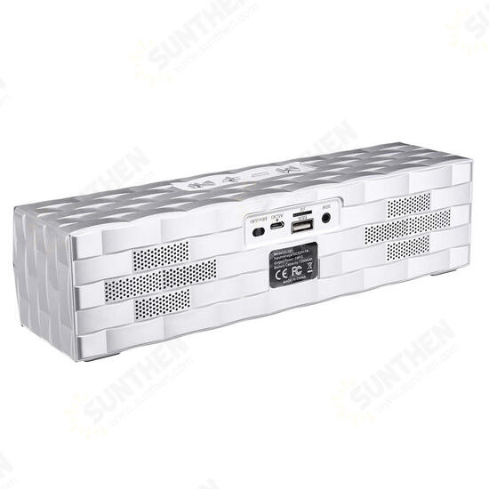 Portable Wireless bluetooth Speaker Stereo Heavy Bass TF Card Noise Reduction Handsfree With HD Mic