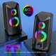 RGB Lighting USB Power Wired Computer Speakers Stereo 3.5mm Jack for PC Laptop