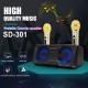 SD-301 bluetooth Speaker with Two Wireless Microphone Mobile Wireless Karaoke Speaker Wireless Stereo Party Super Speaker Box SD-301 bluetooth Speaker with Two Wireless Microphone Mobile Wireless Karaoke Speaker Wireless Stereo Party Super Speaker Box