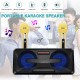 SD-301 bluetooth Speaker with Two Wireless Microphone Mobile Wireless Karaoke Speaker Wireless Stereo Party Super Speaker Box