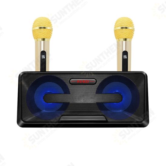 SD-301 bluetooth Speaker with Two Wireless Microphone Mobile Wireless Karaoke Speaker Wireless Stereo Party Super Speaker Box SD-301 bluetooth Speaker with Two Wireless Microphone Mobile Wireless Karaoke Speaker Wireless Stereo Party Super Speaker Box