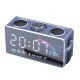 S18 Wireless bluetooth Speakers Mirror LED Clock FM Radio TF Card Music Stereo Bass Outdoor Portable Speaker