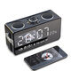 S18 Wireless bluetooth Speakers Mirror LED Clock FM Radio TF Card Music Stereo Bass Outdoor Portable Speaker