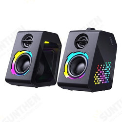 SH20 bluetooth Speaker RGB Lighting Game Desktop Dual Speaker Surround Bass Stereo Support USB TF Card AUX Subwoofer SH20 bluetooth Speaker RGB Lighting Game Desktop Dual Speaker Surround Bass Stereo Support USB TF Card AUX Subwoofer