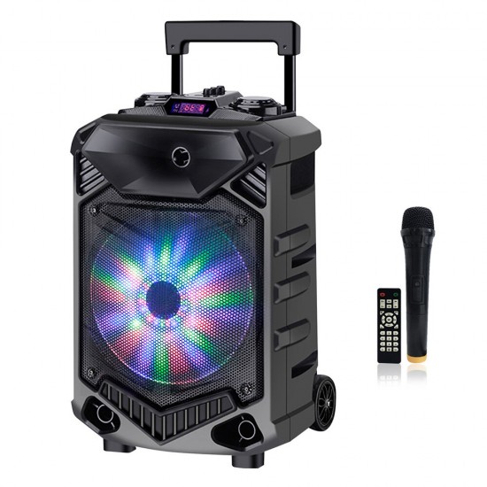 PI12 Bluetooth Speakers DJ Light Speaker High Power Column 12 innch Woofer Portable Karaoke Speaker with Microphone