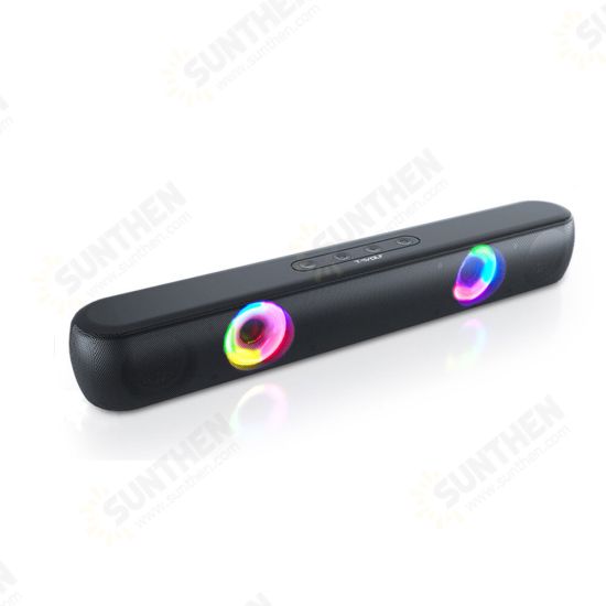 B320 Speaker TWS bluetooth V5.0 Surround Sound Bass FM Mode USB Driver TF Card AUX Input Soundbar RGB Light Desktop Loudspeaker for PC Laptop Music