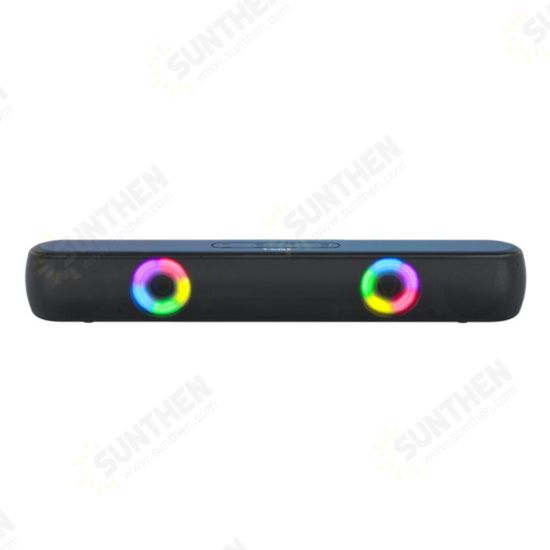 B320 Speaker TWS bluetooth V5.0 Surround Sound Bass FM Mode USB Driver TF Card AUX Input Soundbar RGB Light Desktop Loudspeaker for PC Laptop Music