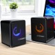 S3 RGB Gaming Speakers Wired Dual Computer Colorful LED Lights Loudspeaker Stereo Bass Satellite Speakers
