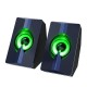 S5 Colorful Luminous Speaker 4D Surround Sound Wired Computer Speaker Gaming Loudspeaker for Computers / Smart Phones / Tablets