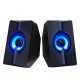 S5 Colorful Luminous Speaker 4D Surround Sound Wired Computer Speaker Gaming Loudspeaker for Computers / Smart Phones / Tablets