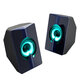 S5 Colorful Luminous Speaker 4D Surround Sound Wired Computer Speaker Gaming Loudspeaker for Computers / Smart Phones / Tablets