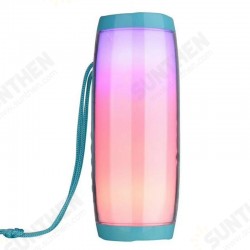TG157 LED Portable Wireless bluetooth Speaker with LED Night Light Support TF Card FM Radio Boombox Built-in Mic