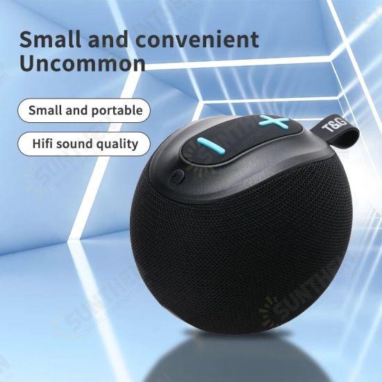 TG623 Mini bluetooth Speaker TWS Stereo HiFi Support Hands-free Call/TF Card/U Disk/AUX Portable Outdoor Subwoofer