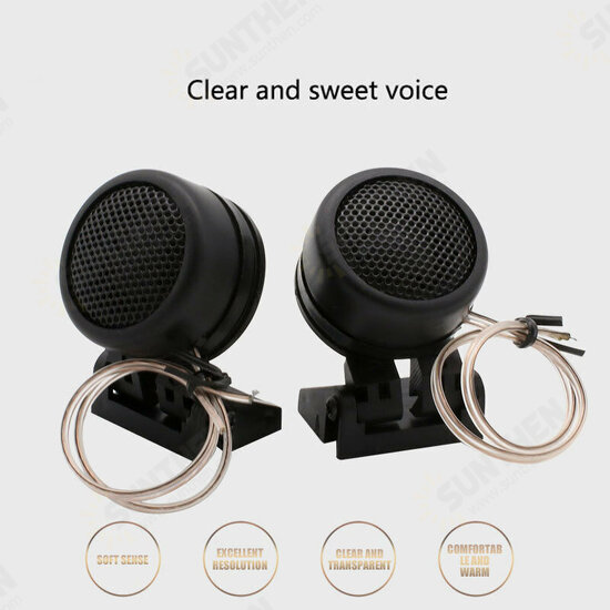 TP-366 1 Pair 40W High Efficiency Mini Car Tweeter Speakers Universal Car Mini Dome Tweeter Loudspeaker for Car Audio System