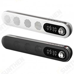 Wireless USB Desk bluetooth Speaker Soundbar with Dual Alarm Clock FM Function Temperature Display for PC TV Computer Home Wireless USB Desk bluetooth Speaker Soundbar with Dual Alarm Clock FM Function Temperature Display for PC TV Computer Home