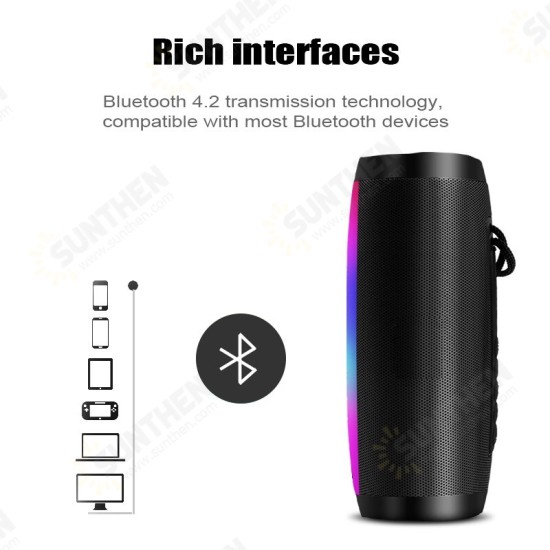 Wireless bluetooth Speaker 3D Stereo Sound Support AUX, TF Card, USB, FM, Waterproof Music Player Loudspeaker Outdoor Soundbar