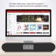 Wireless bluetooth Speaker Double Units 3D Sound LED Display Alarm Clock FM Radio Soundbar Desktop Speaker AUX TF Card for Phone Laptop